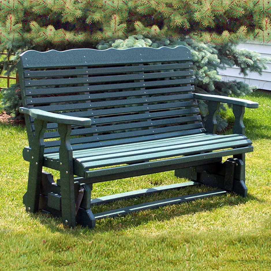 Amish Poly Plainback 5' Glider