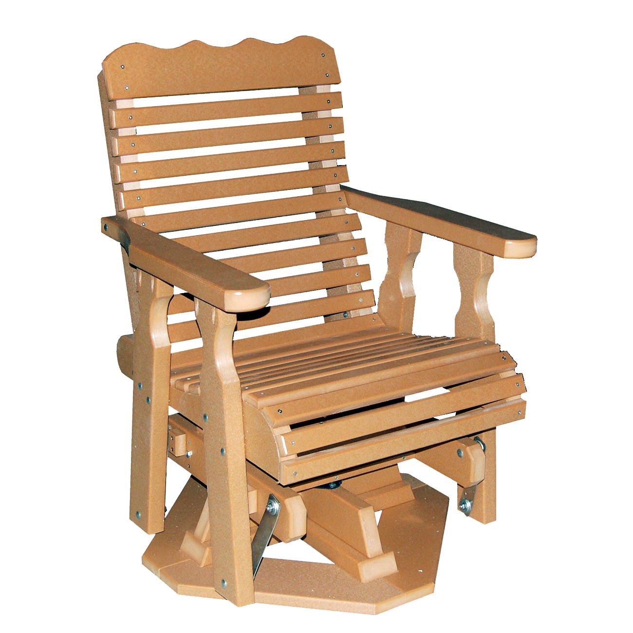 Amish Poly Plainback 22in Swivel Glider