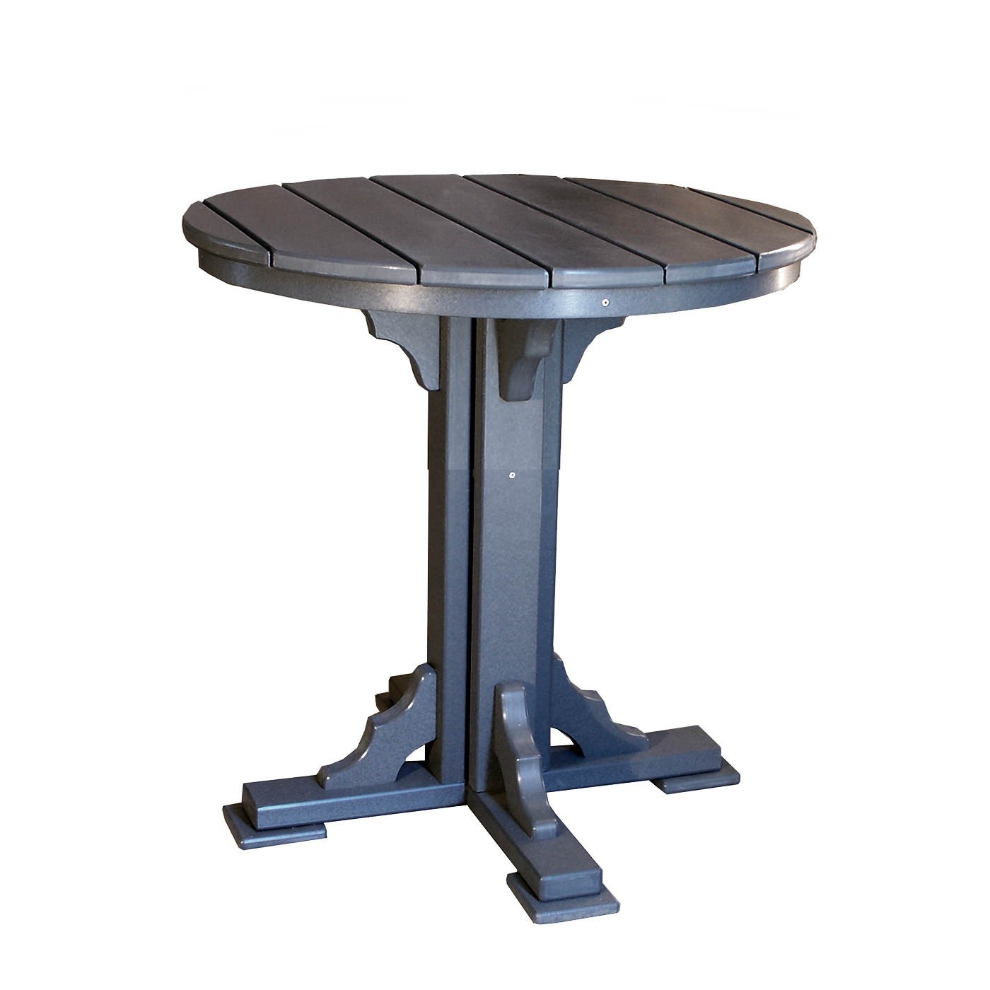 Amish Poly 34in Round Dining Table