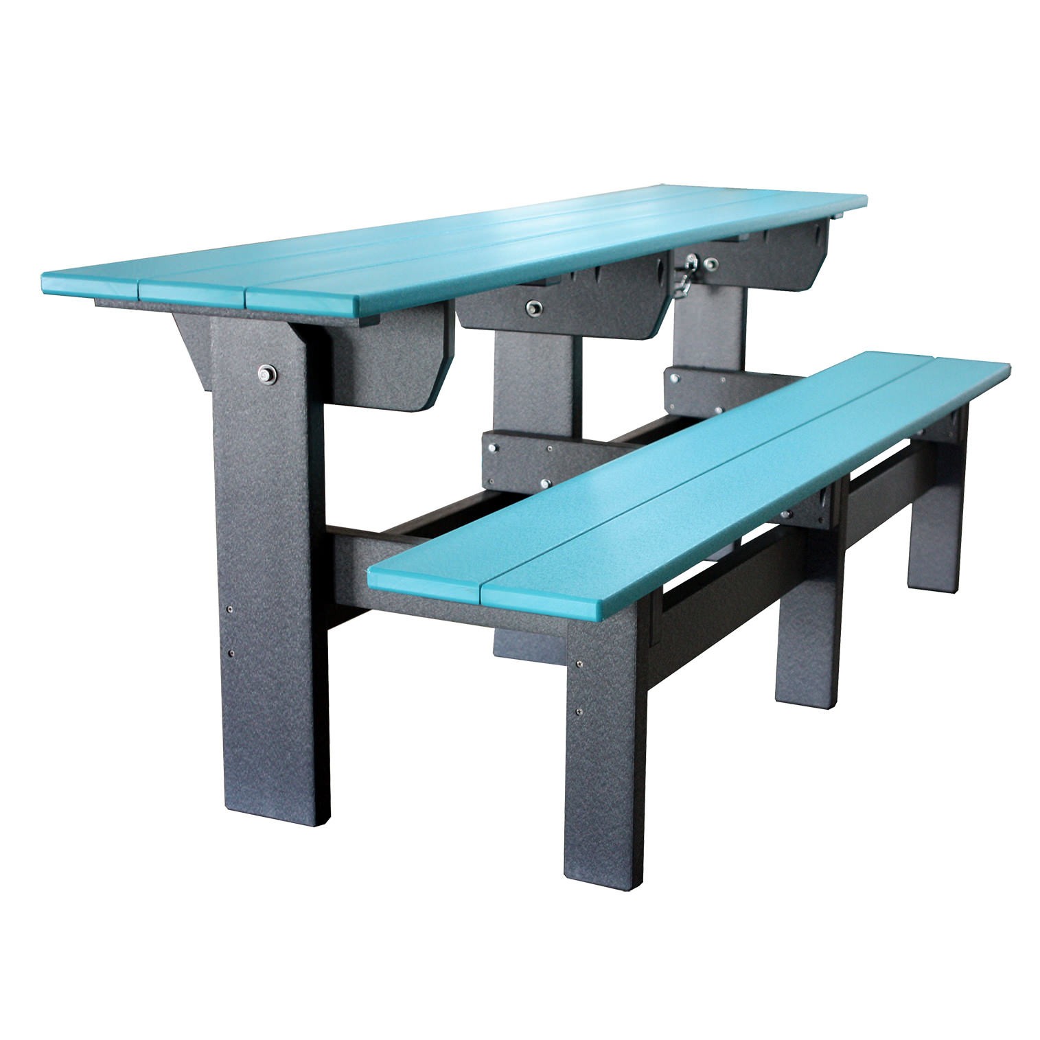 Amish Poly 6' Single Park Bench/Table Set