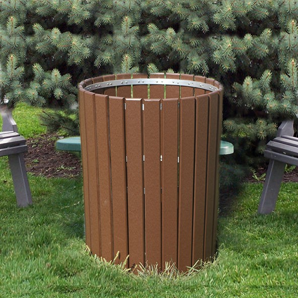 Amish Poly 32inH. Trash Bin
