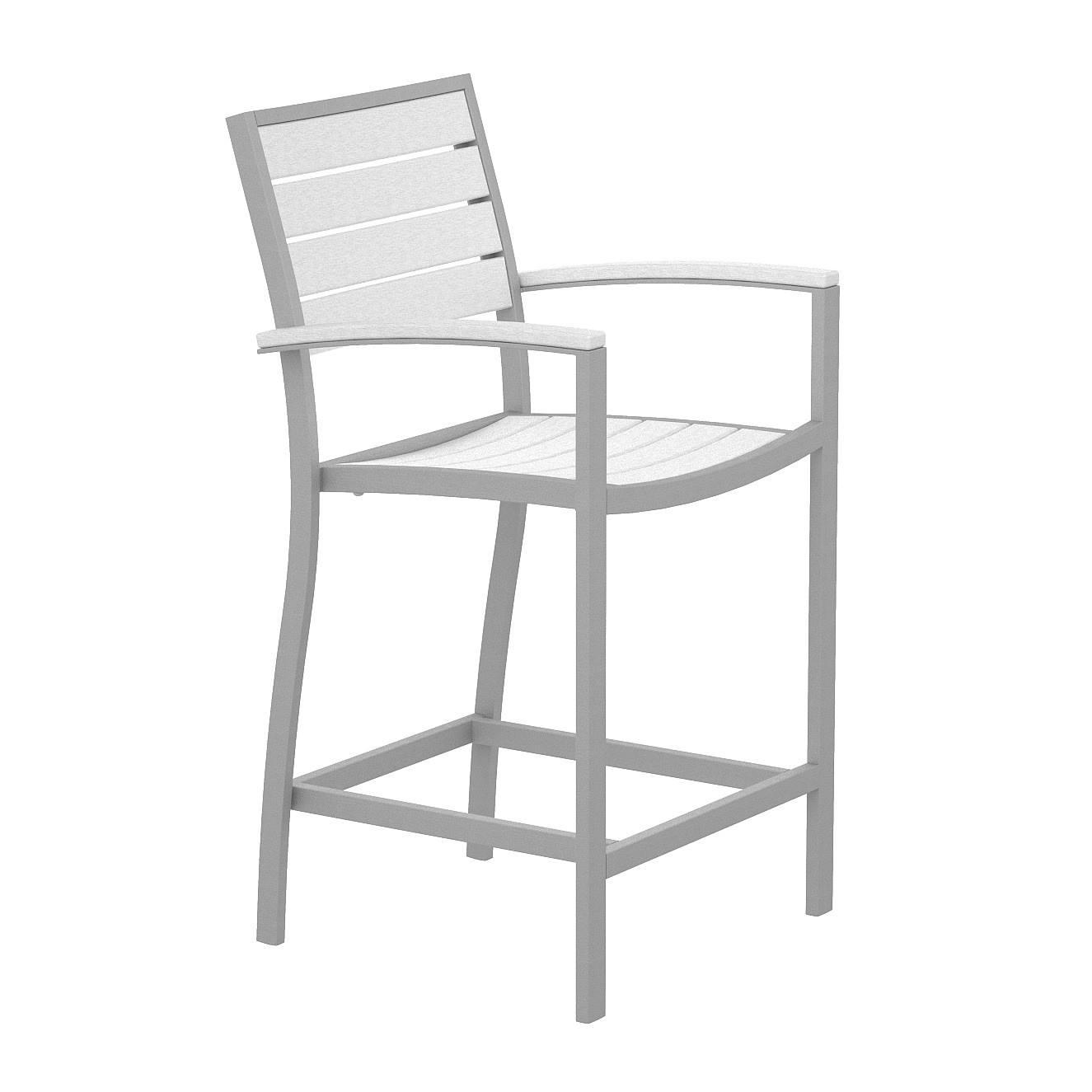 POLYWOOD® Euro Counter Arm Chair