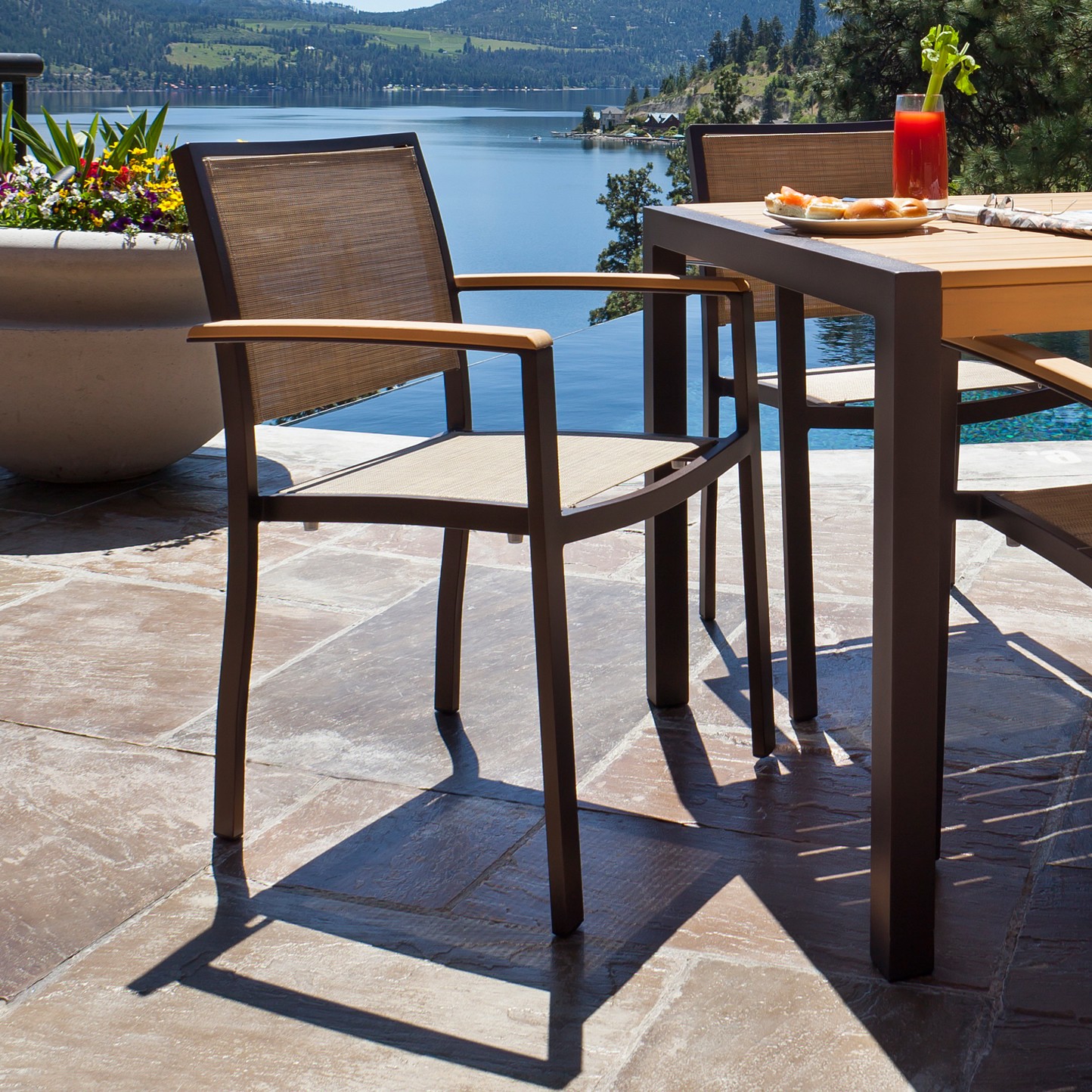 POLYWOOD Bayline Dining Arm Chair