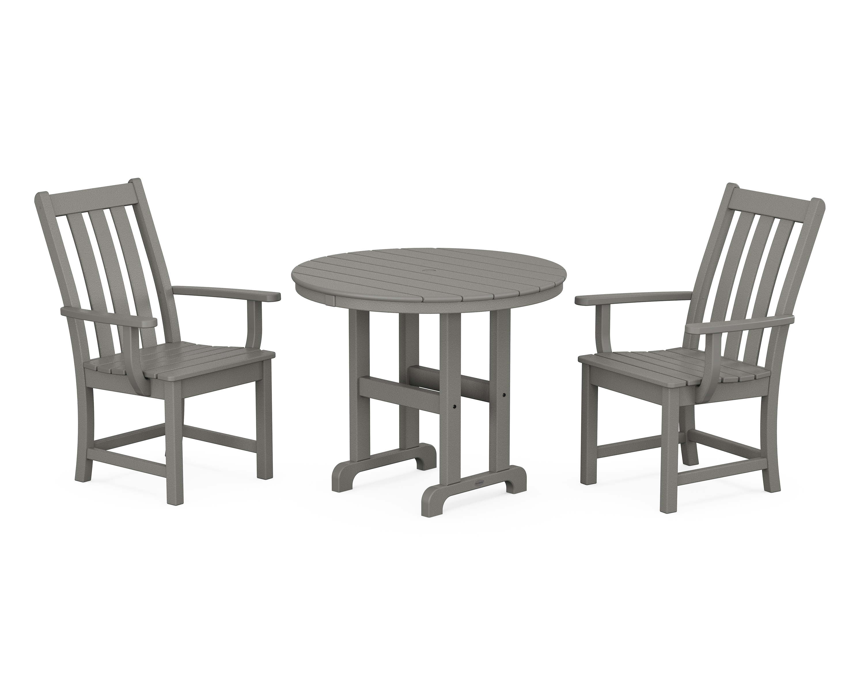 POLYWOOD Vineyard 3-Piece Round Dining Set