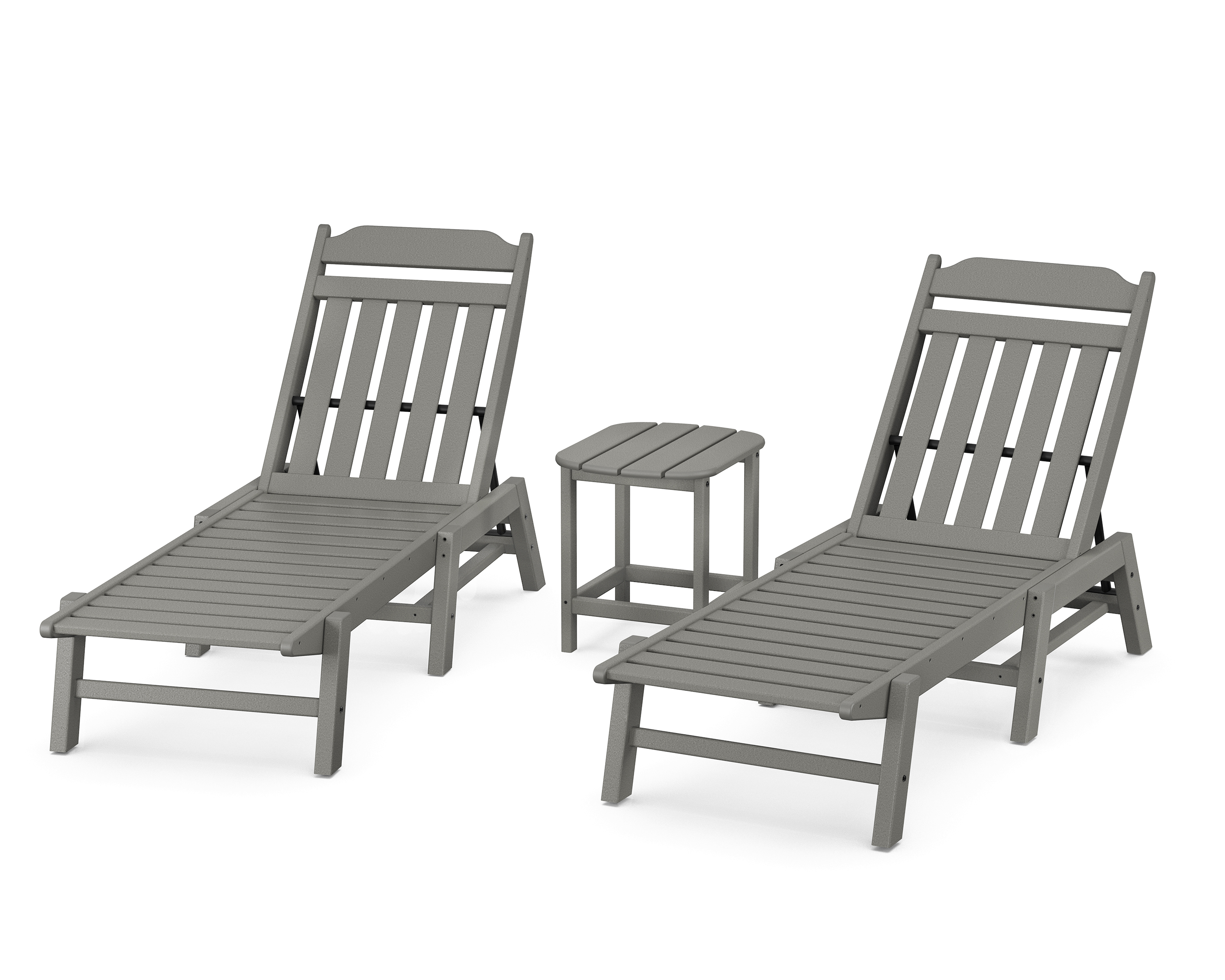 POLYWOOD Cottage 3-Piece Chaise Set