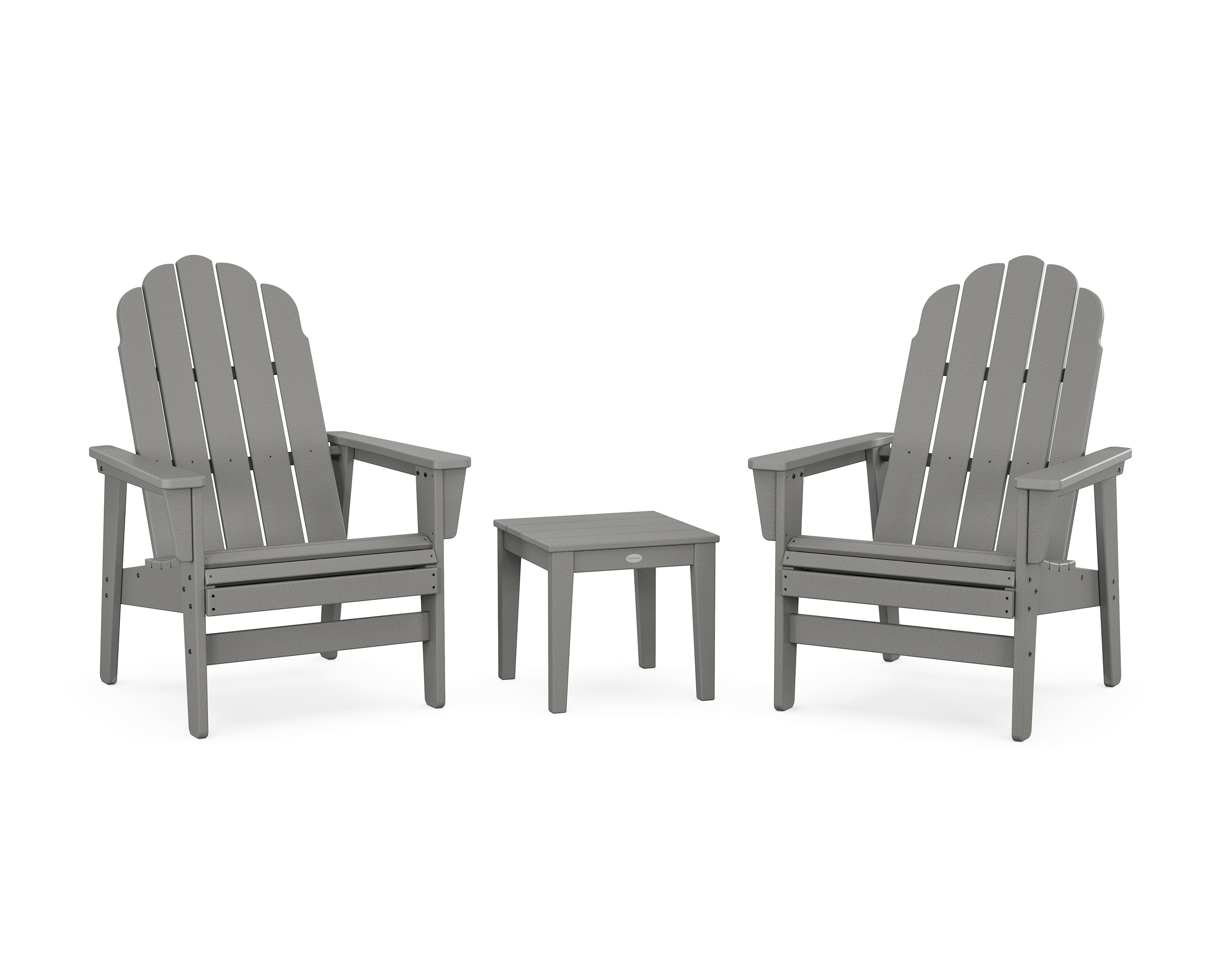 POLYWOOD 3-Piece Vineyard Grand Upright Adirondack Set