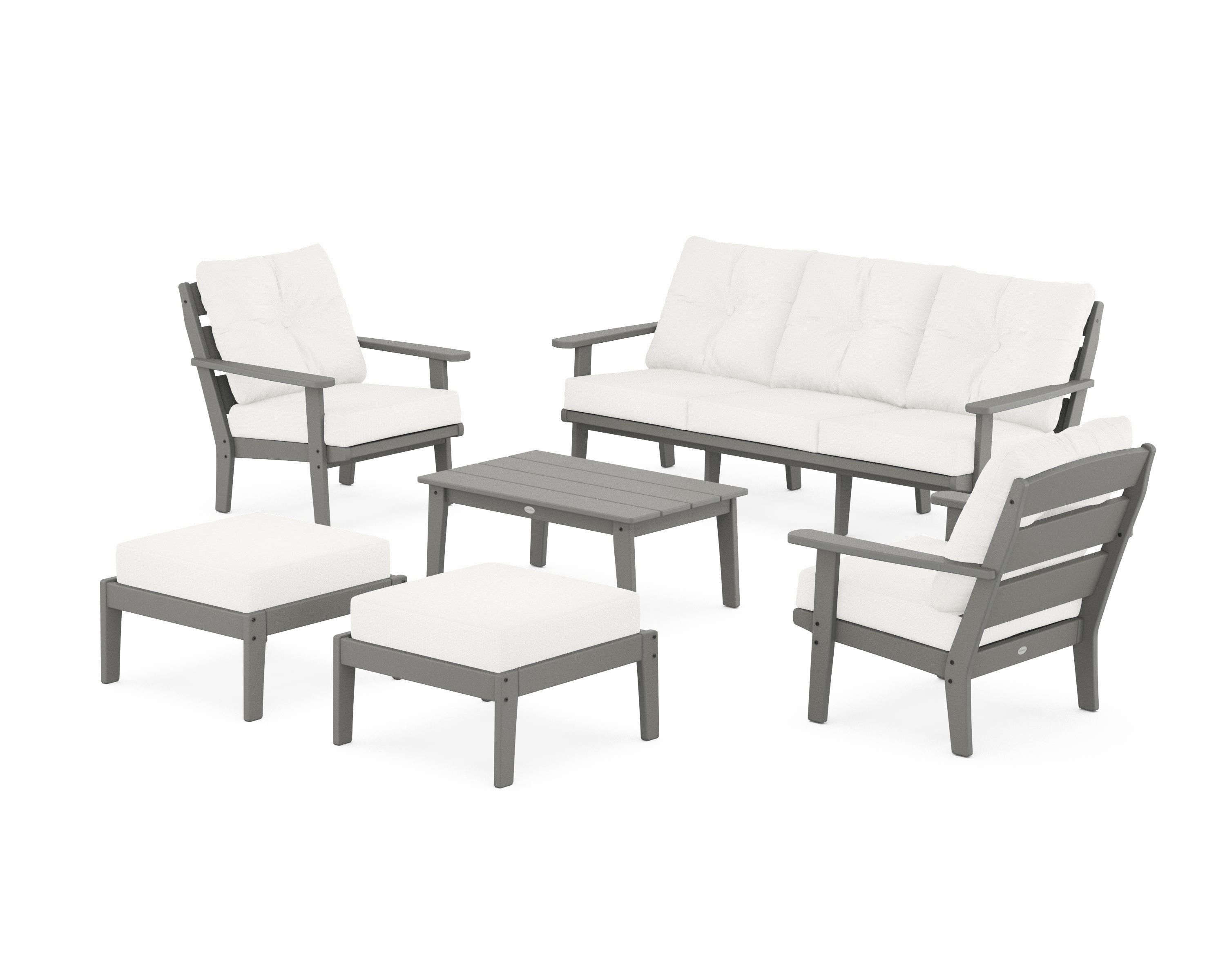 POLYWOOD Lakeside 6-Piece Lounge Sofa Set