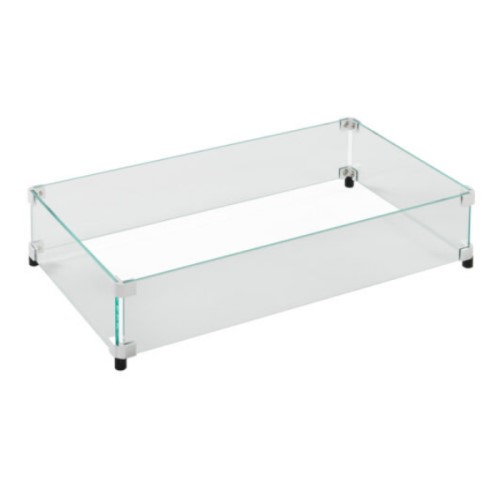 Breezesta™ Elementz Replacement Rectangular Tempered Glass Wind Guard