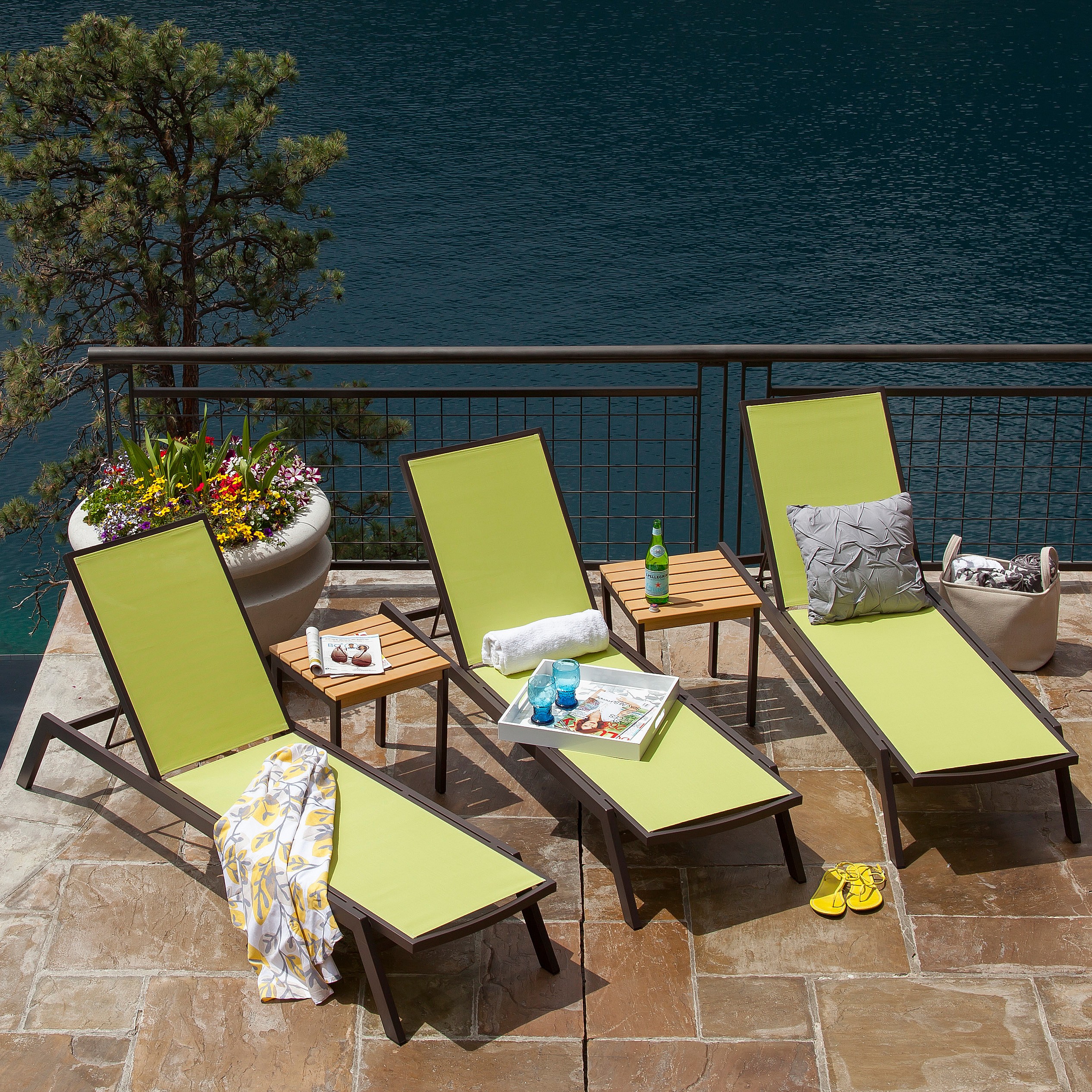 POLYWOOD Bayline Chaise 5 Piece Set