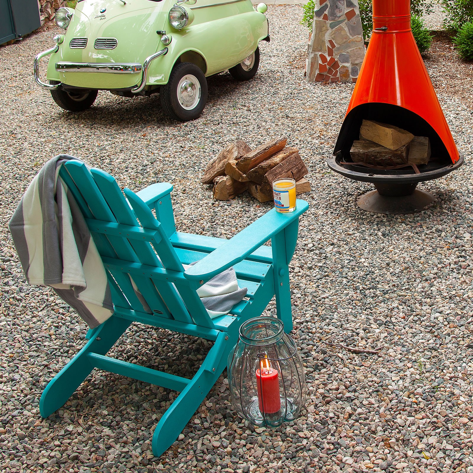 POLYWOOD Classic Folding Adirondack Chair