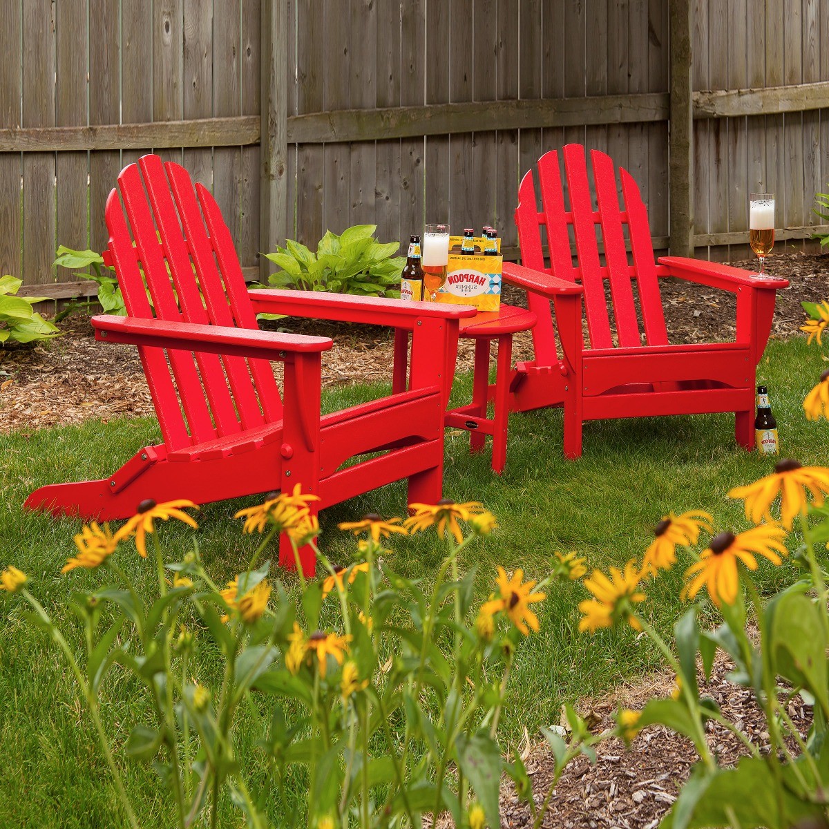 POLYWOOD® Classic Folding Adirondack 3-Piece Set