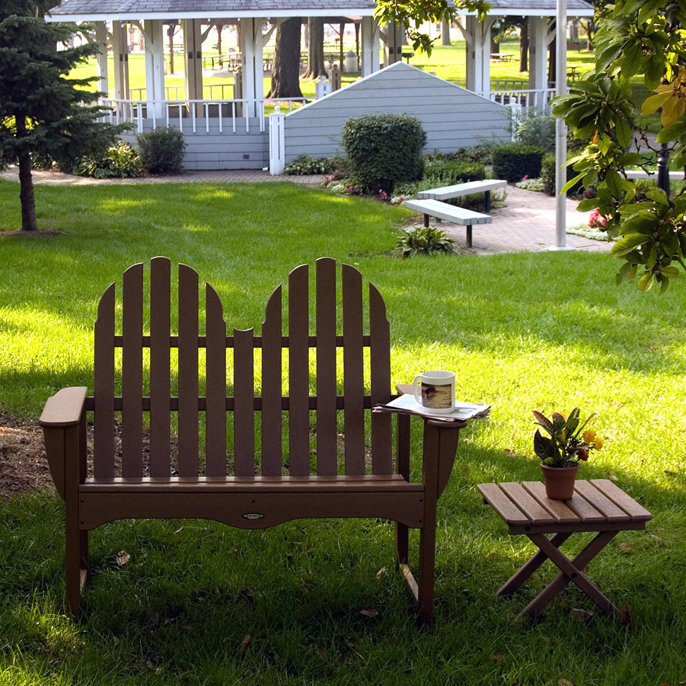 POLYWOOD Classic Adirondack 48 In Bench
