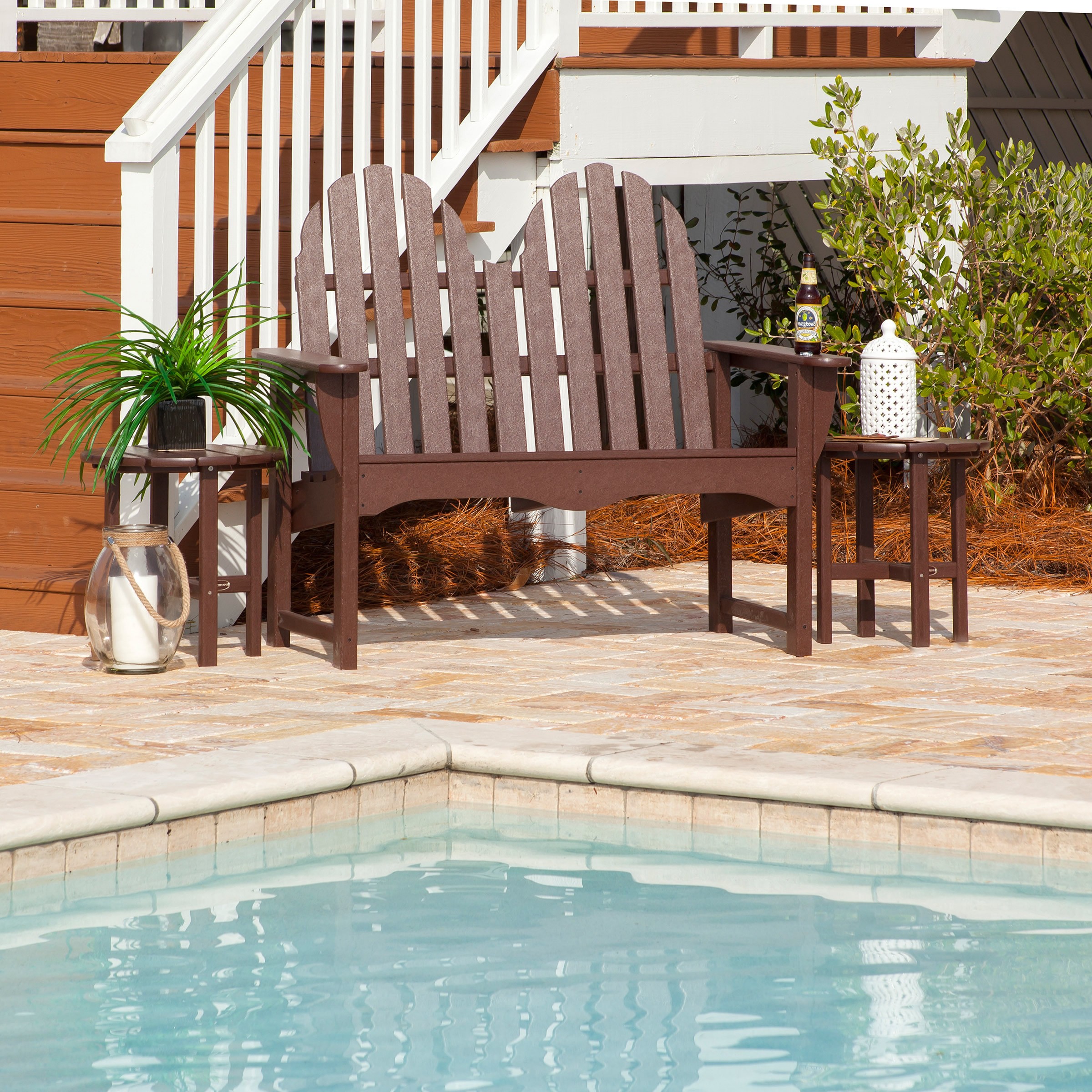 POLYWOOD Classic Adirondack 48 In Bench