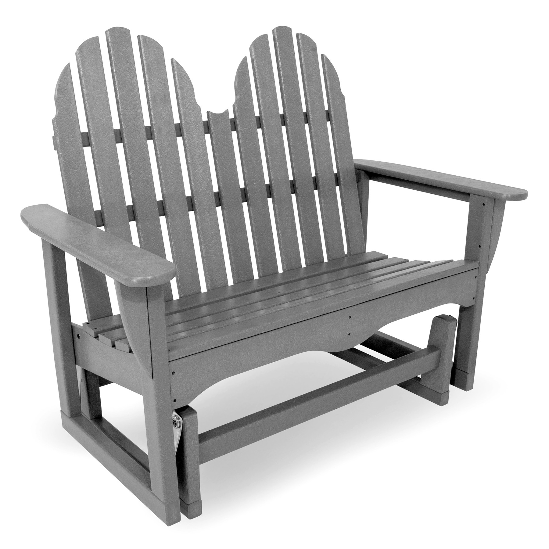 POLYWOOD Classic Adirondack 48 in Glider Bench