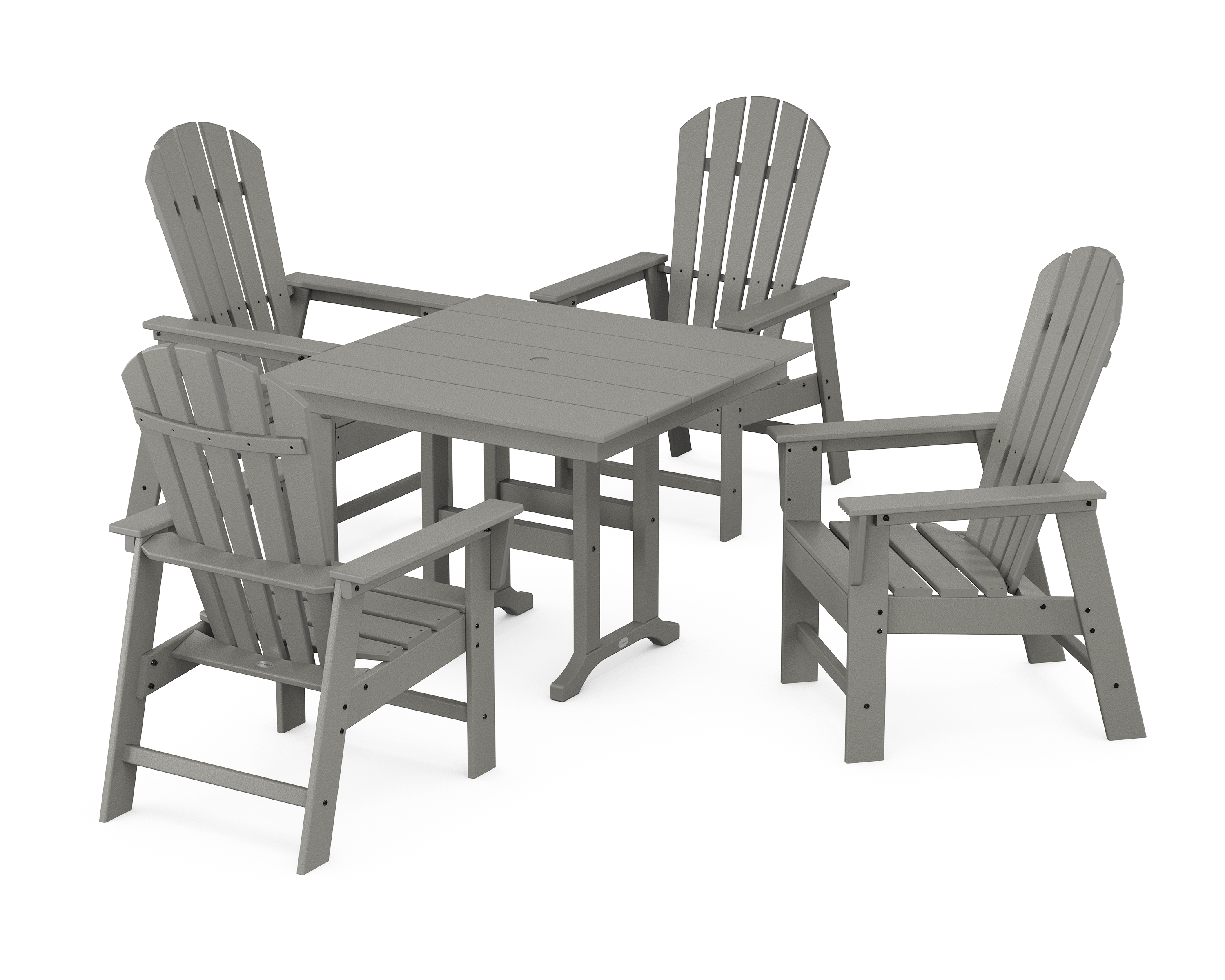 POLYWOOD South Beach 5-Piece Farmhouse Dining Set