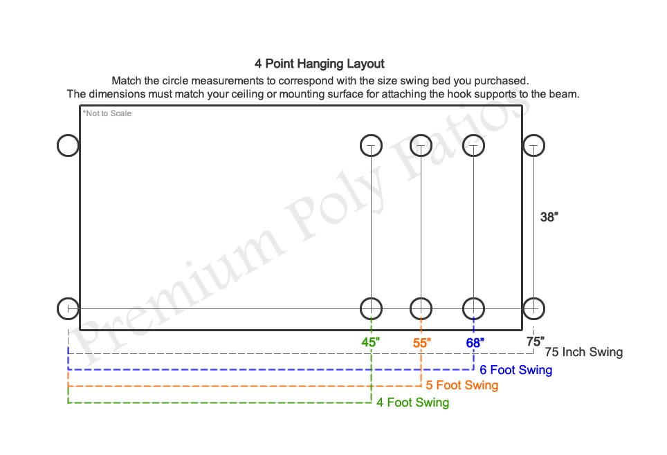 A&L Furniture Poly Marlboro 6 ft Swing Bed