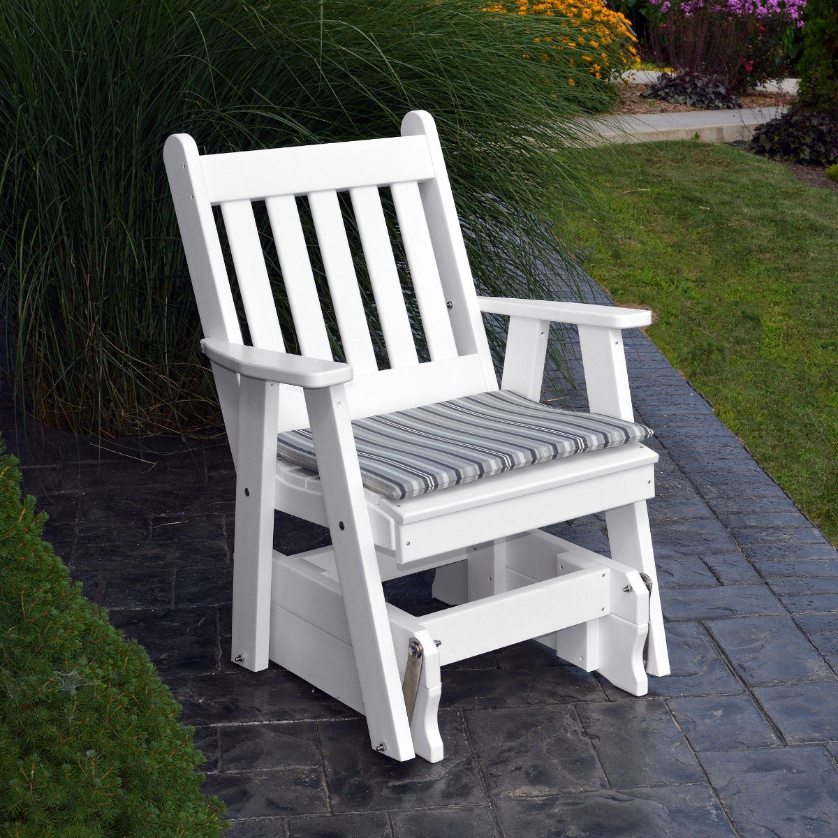 A&L Furniture Poly Traditional English Gliding Chair