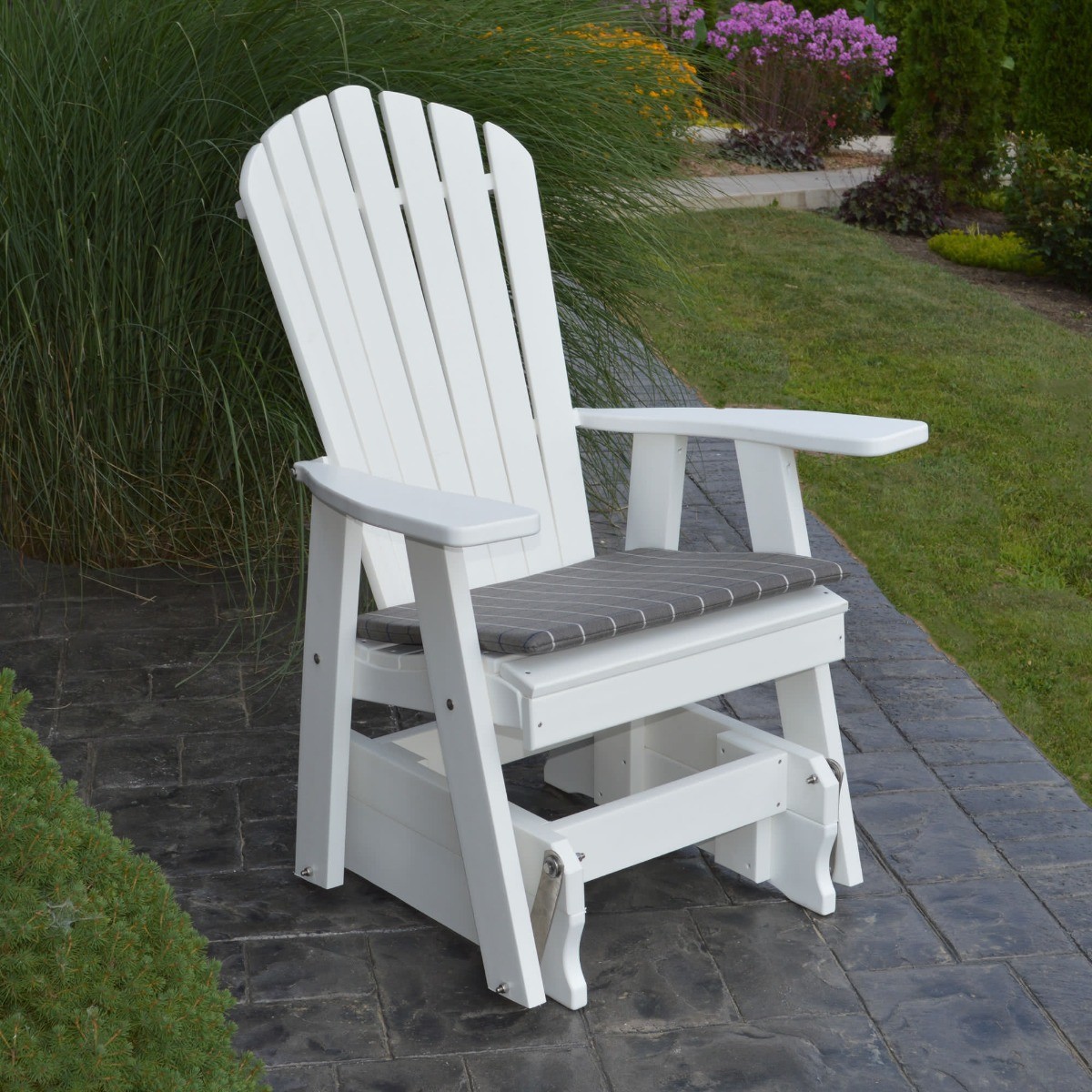 A&L Furniture Poly Adirondack Gliding Chair