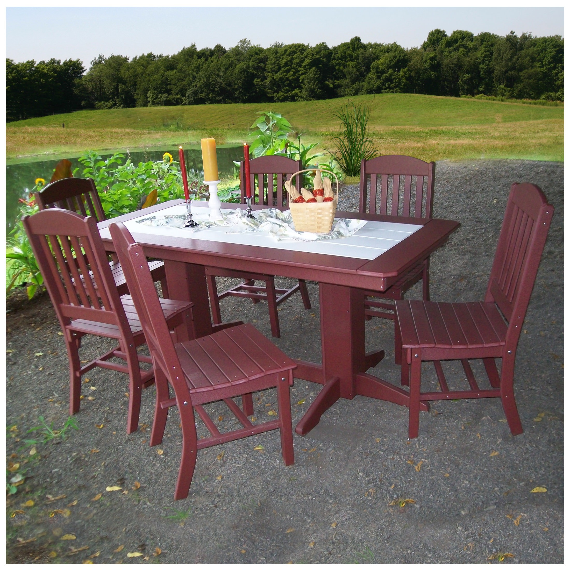 A&L Furniture 7-Piece Dining Set