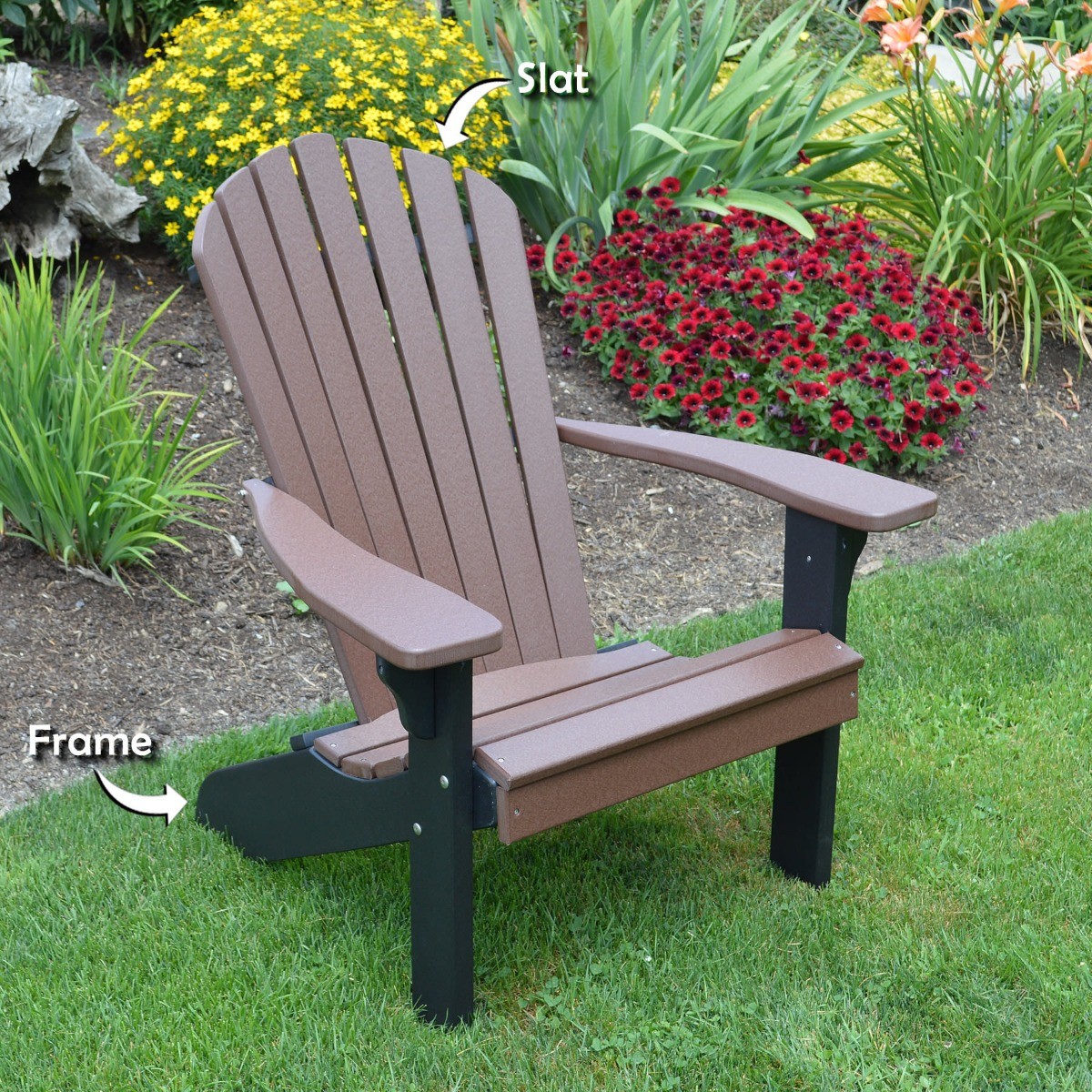 A&L Furniture Poly Folding/Reclining Adirondack Chair