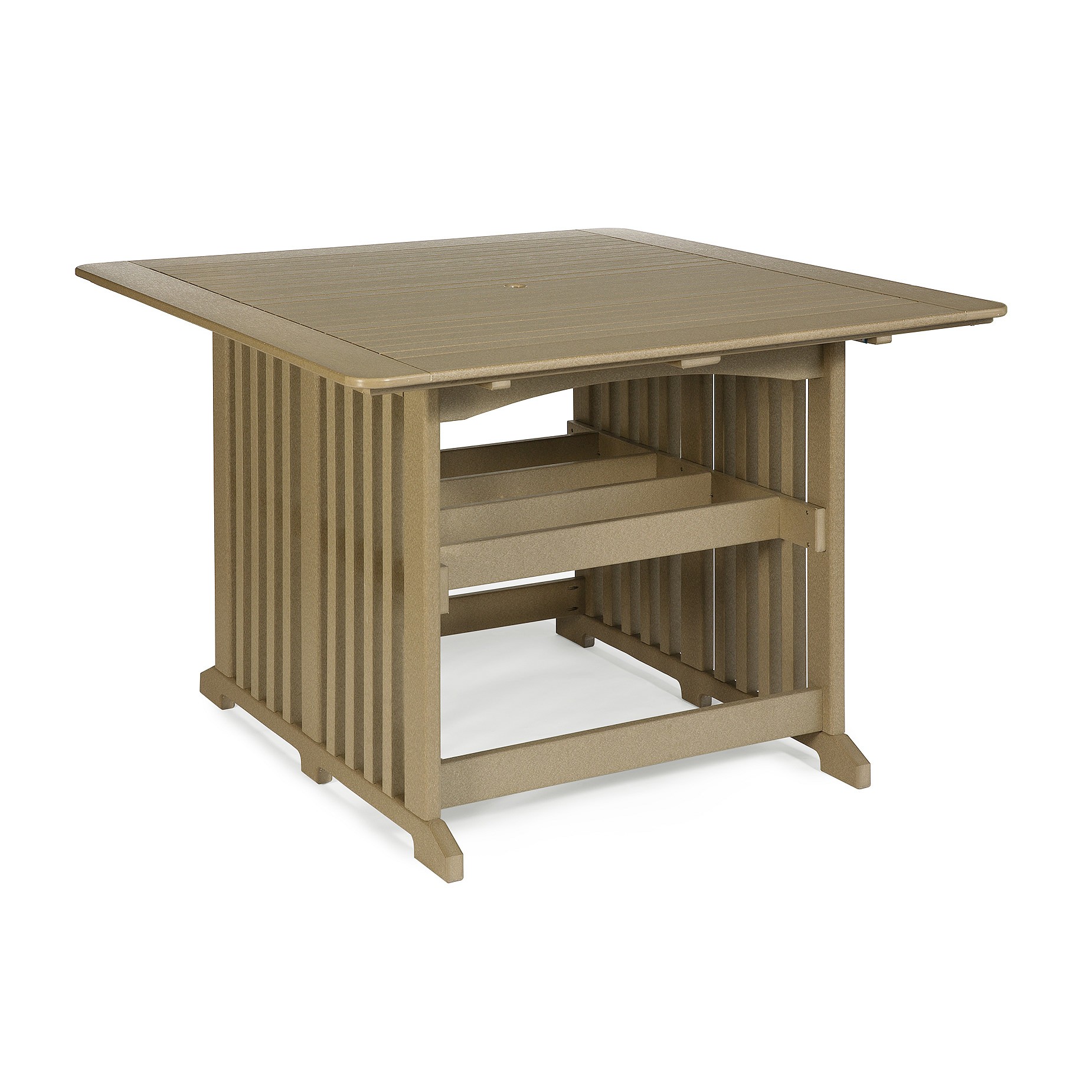 Amish Poly 60 in Square Bar Table