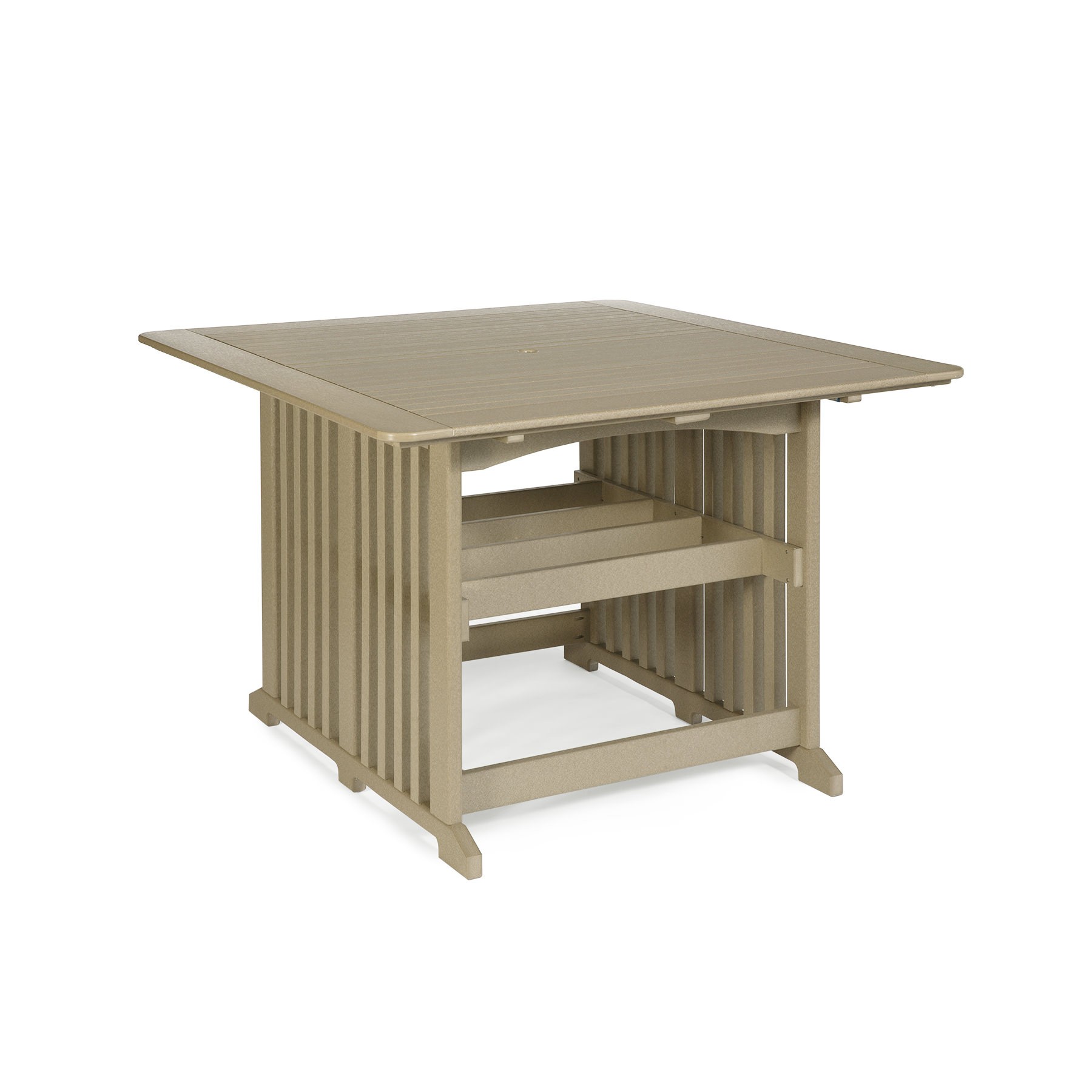 Amish Poly 72 in Square Bar Table