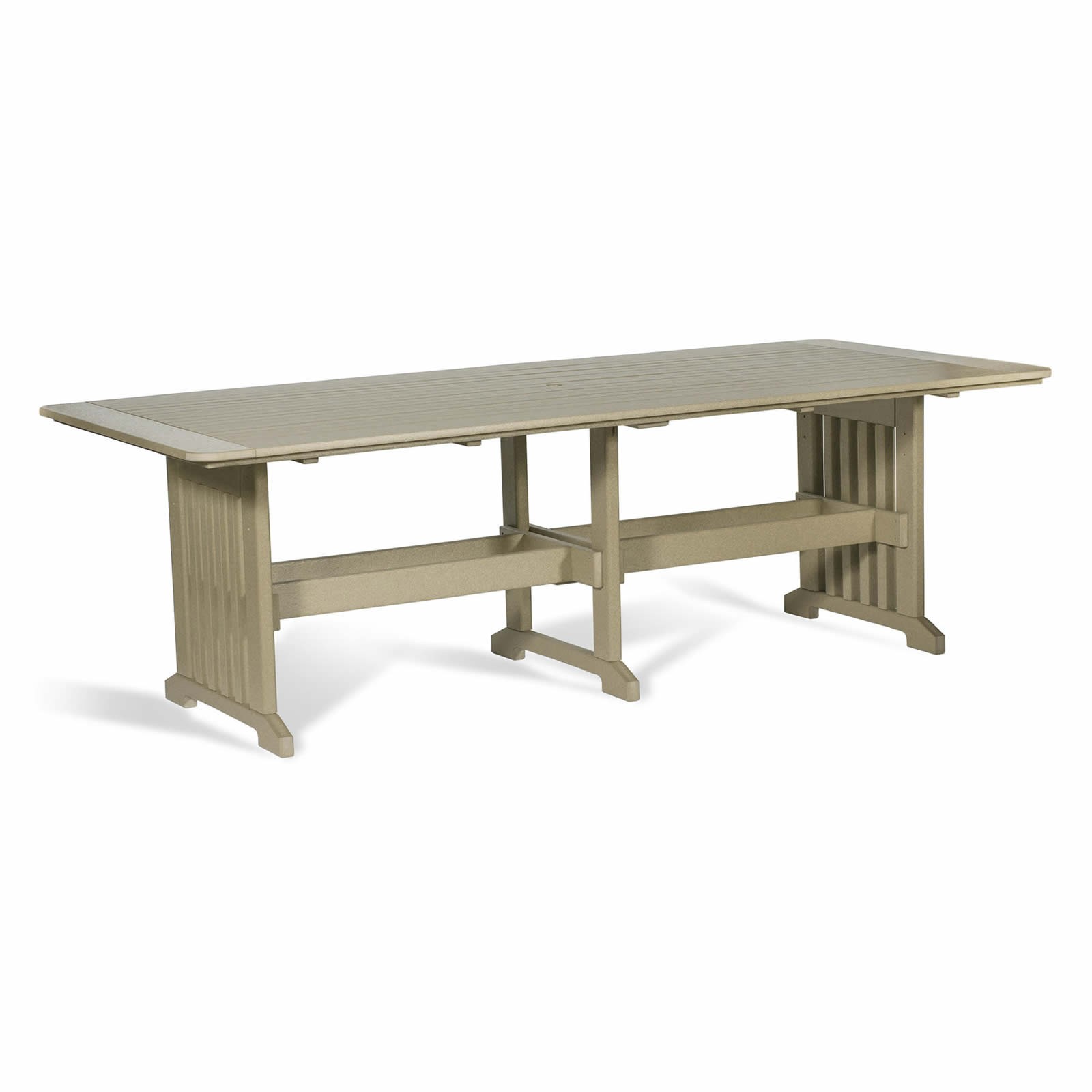 Amish Poly Bistro Table & Fan-Back 8-Chair Dining Set