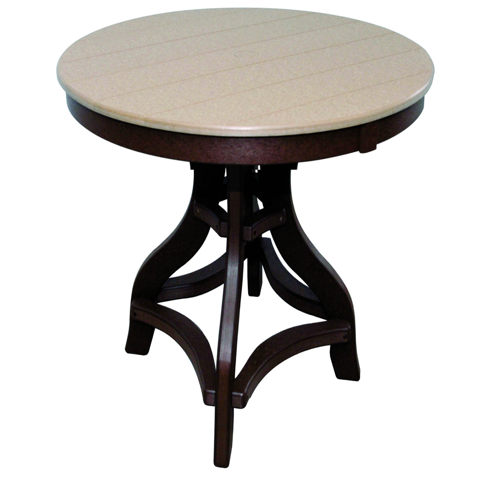 Amish Poly 32 in Round Bar Table
