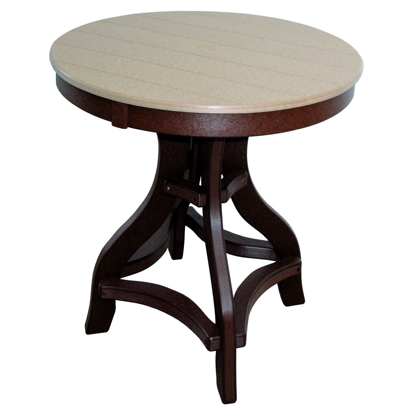 Amish Poly 36 in Round Bar Table