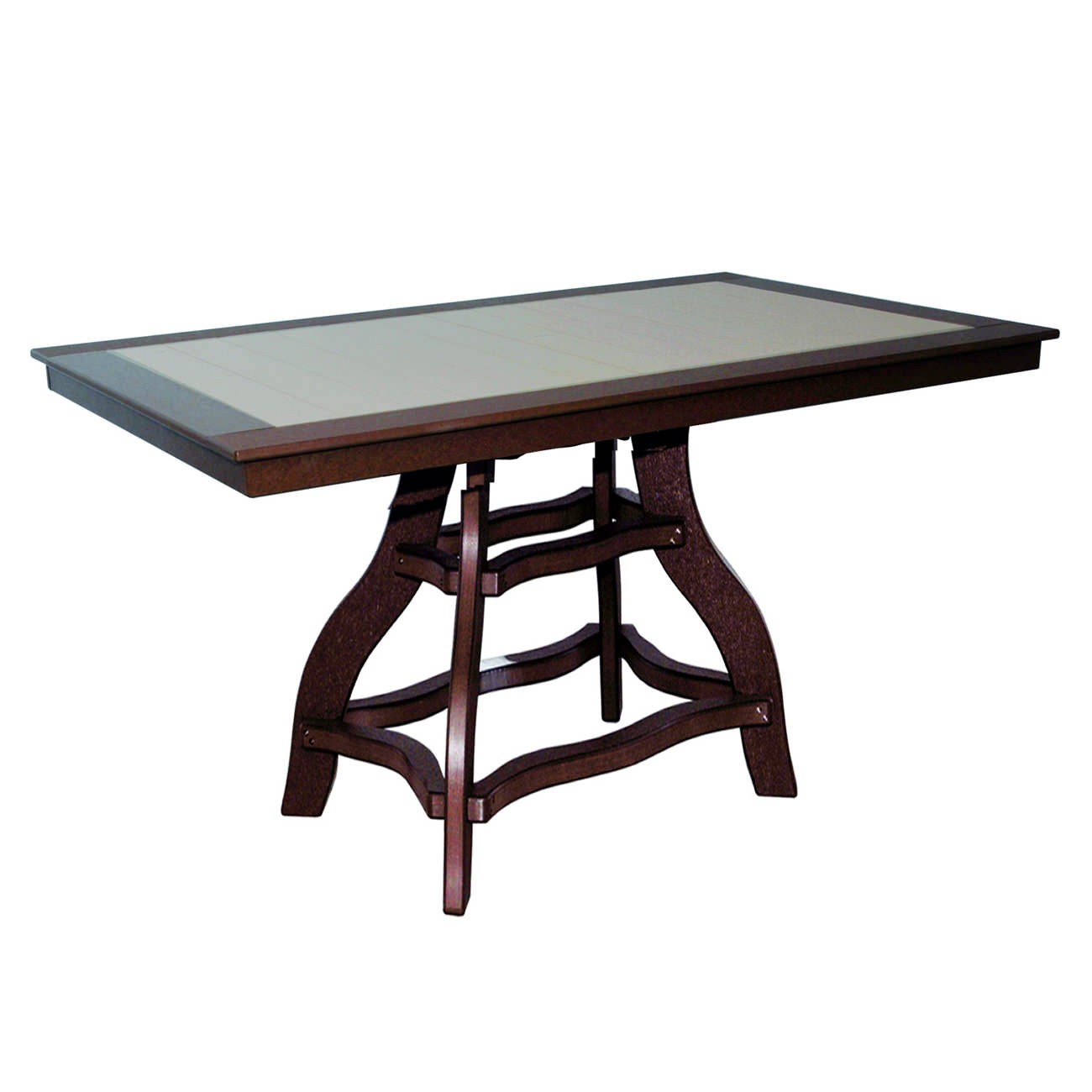 Amish Poly 36 in x 84 in Rectangle Bar Table