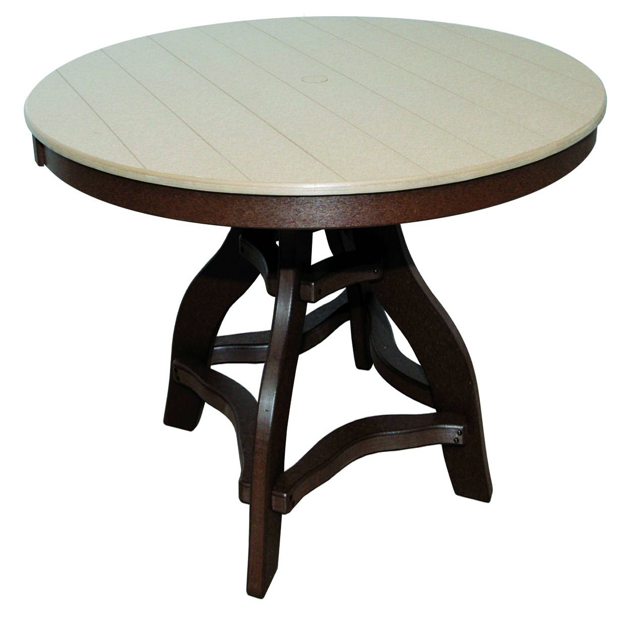 Amish Poly 44 in Round Bar Table