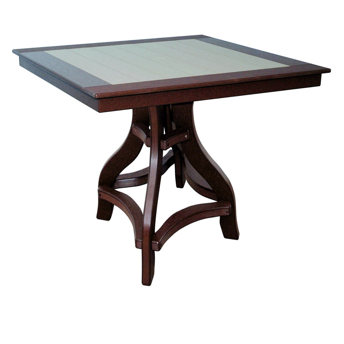 Amish Poly 44 in Square Bar Table