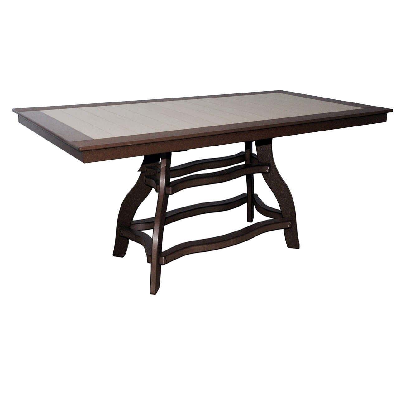 Amish Poly 44 in x 84 in Rectangle Bar Table
