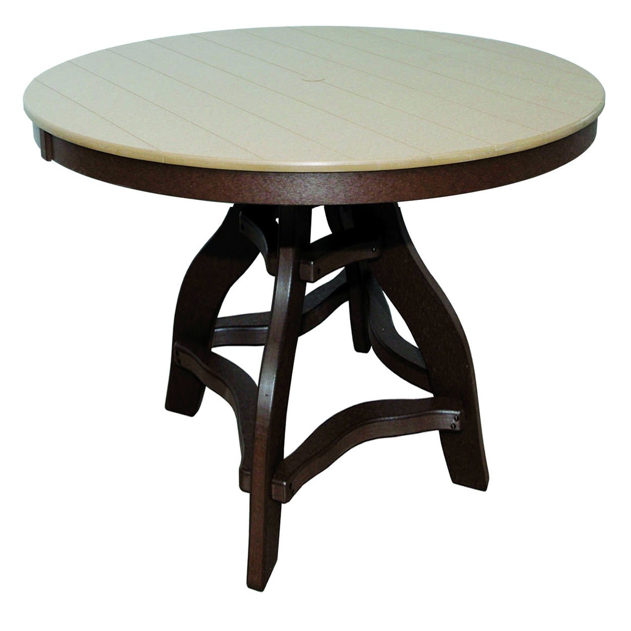 Amish Poly 48 in Round Bar Table