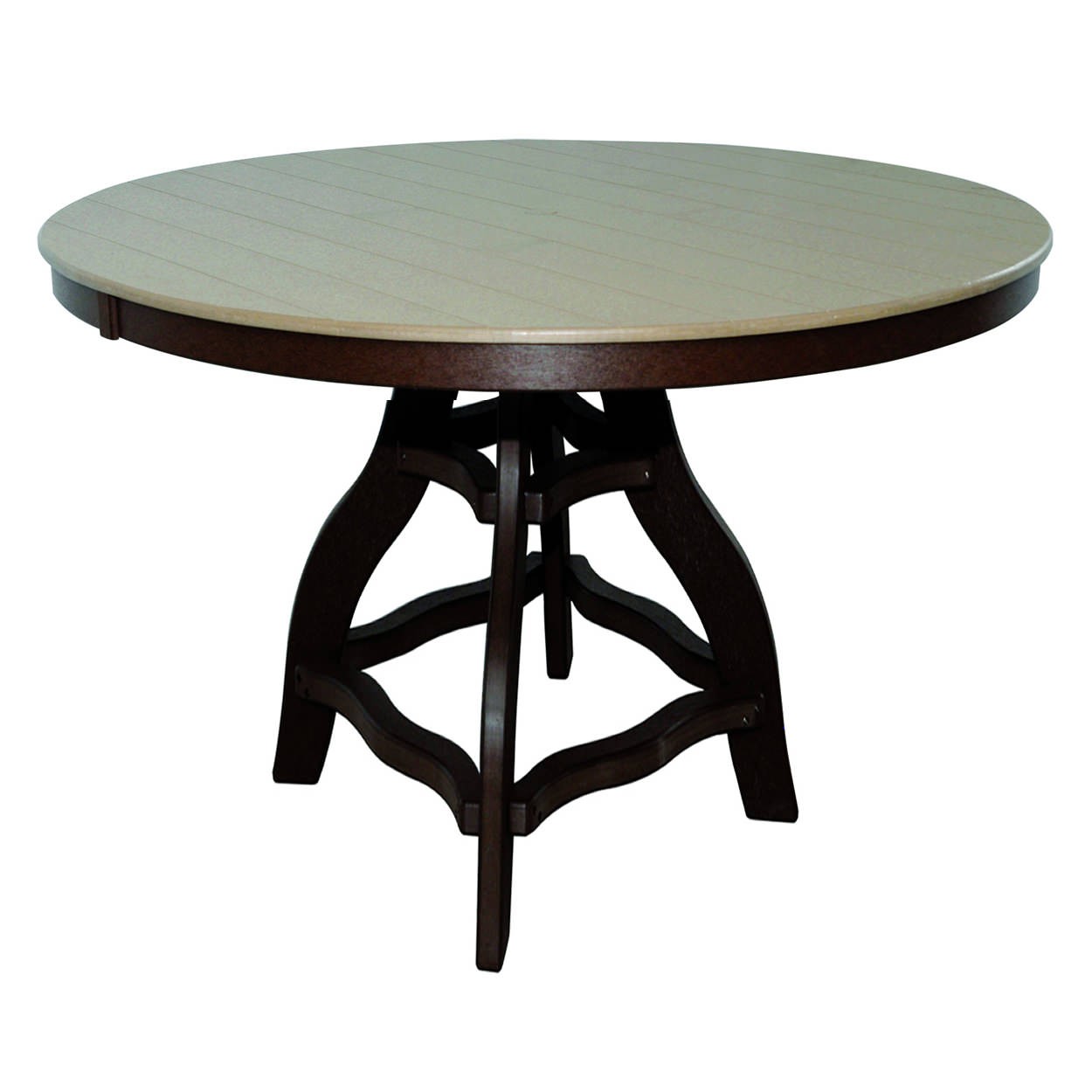 Amish Poly 54 in Round Bar Table