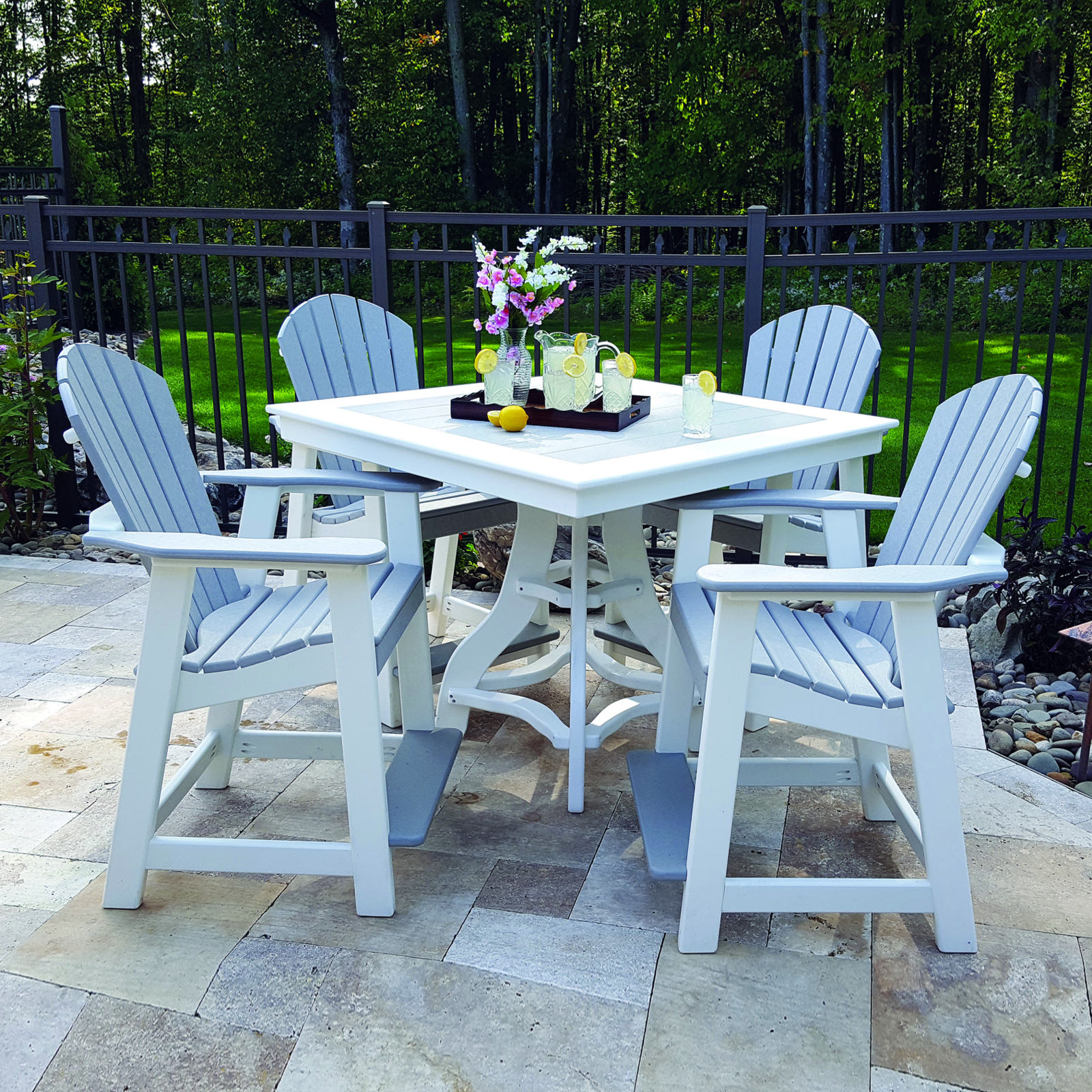 Amish Poly Comfy-Back Counter Set