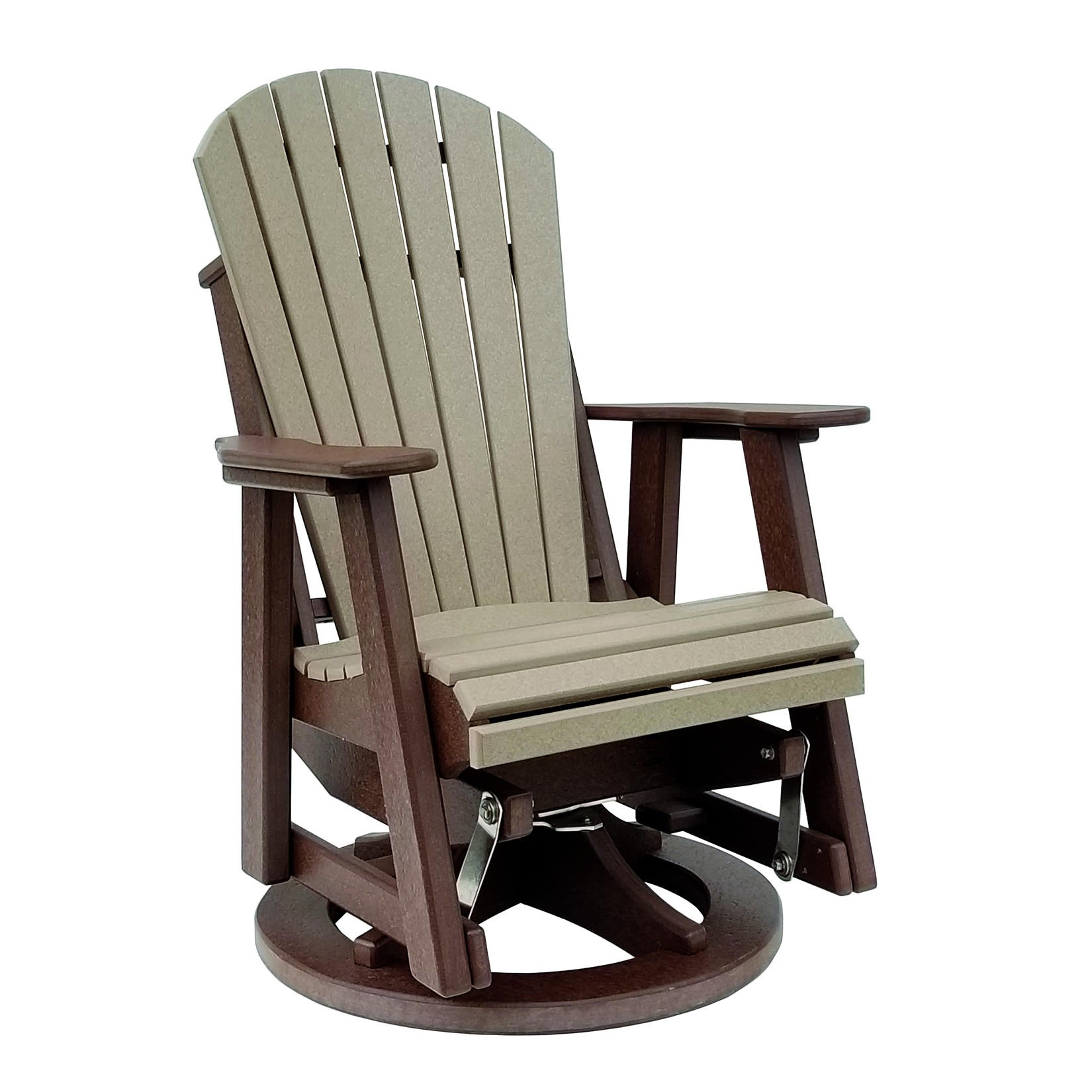 Amish Poly Comfy-Back Swivel Glider - Sold in Pairs