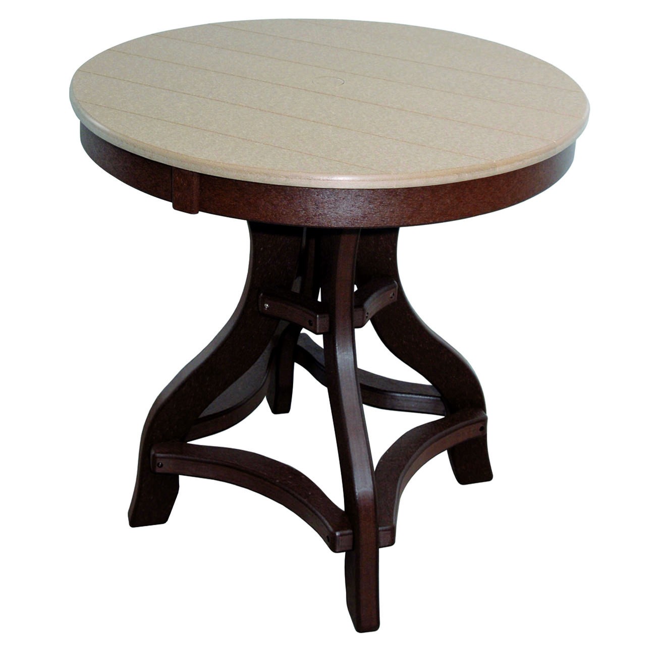 Amish Poly 36 in Round Counter Table