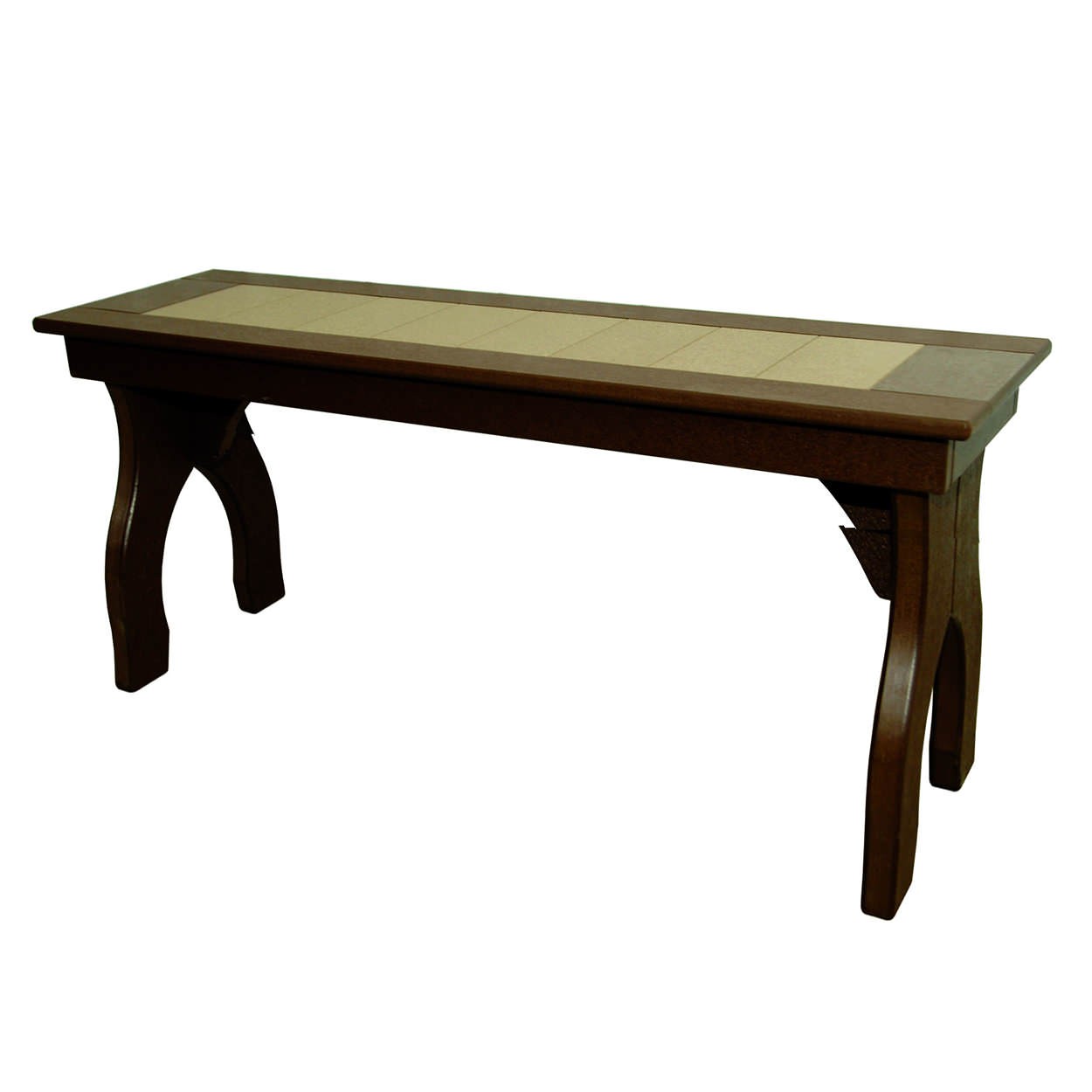 Amish Poly 44 in Backless Counter Bench