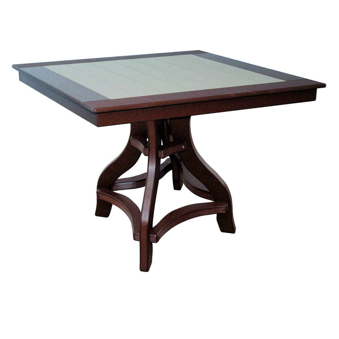 Amish Poly 44 in Square Counter Table
