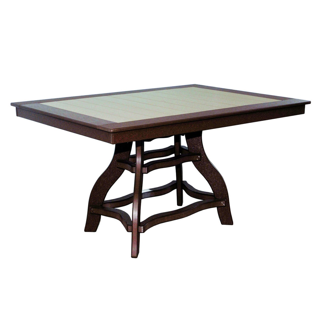 Amish Poly 44 in x 60 in Rectangle Counter Table