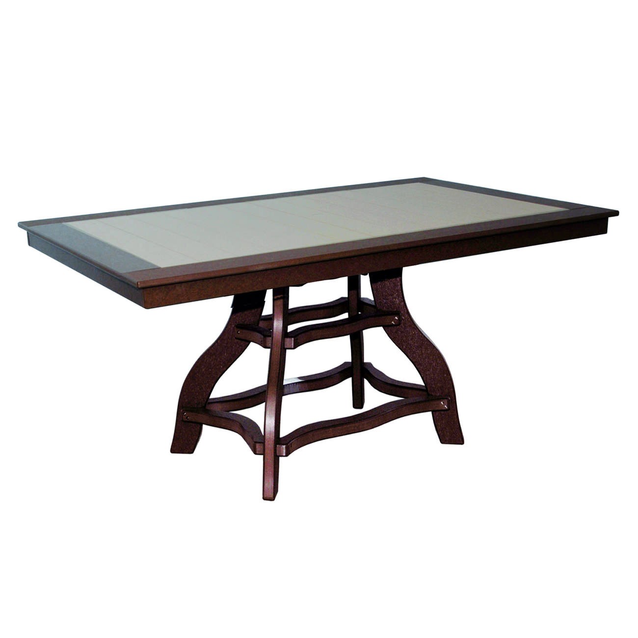 Amish Poly 44 in x 72 in Rectangle Counter Table