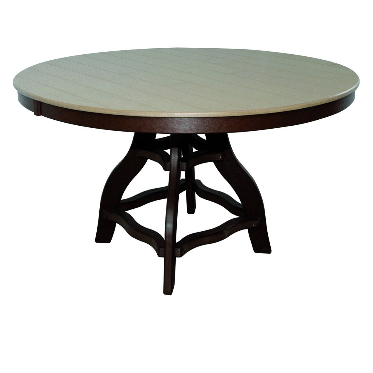 Amish Poly 54 in Round Counter Table