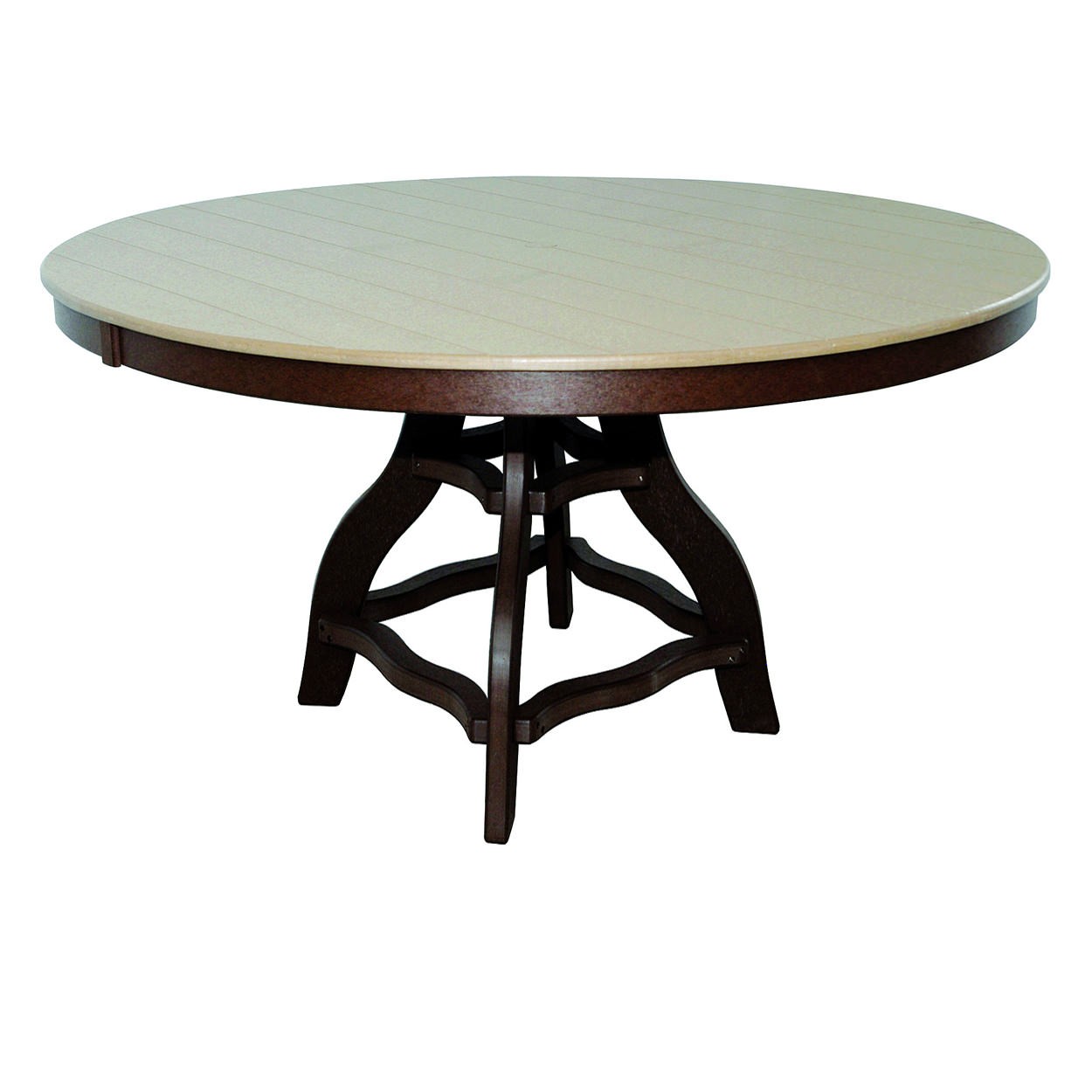 Amish Poly 60 in Round Counter Table