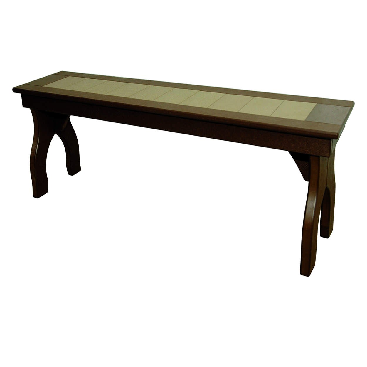 Amish Poly 72 in Backless Counter Bench