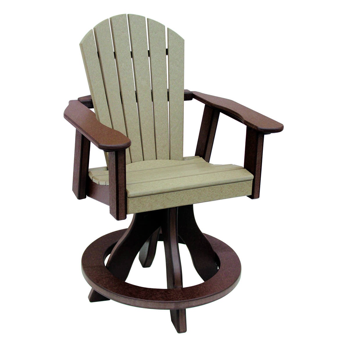 Amish Poly Comfy-Back Swivel Counter Chair - Sold in Pairs
