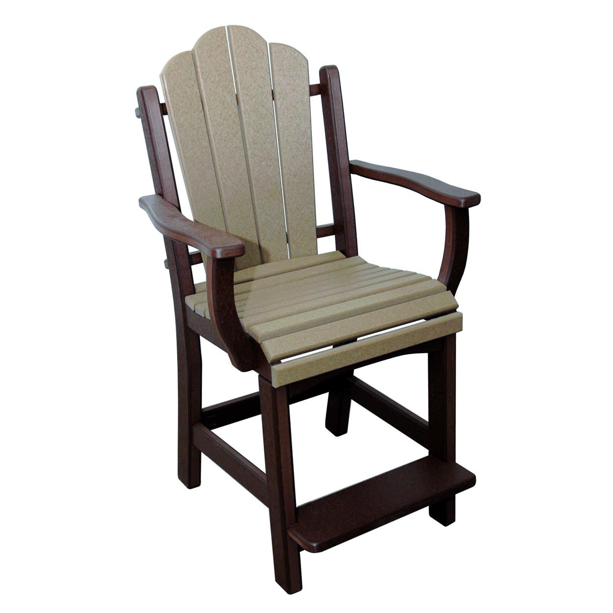 Amish Poly Daisy Counter Arm Chair - Sold in Pairs
