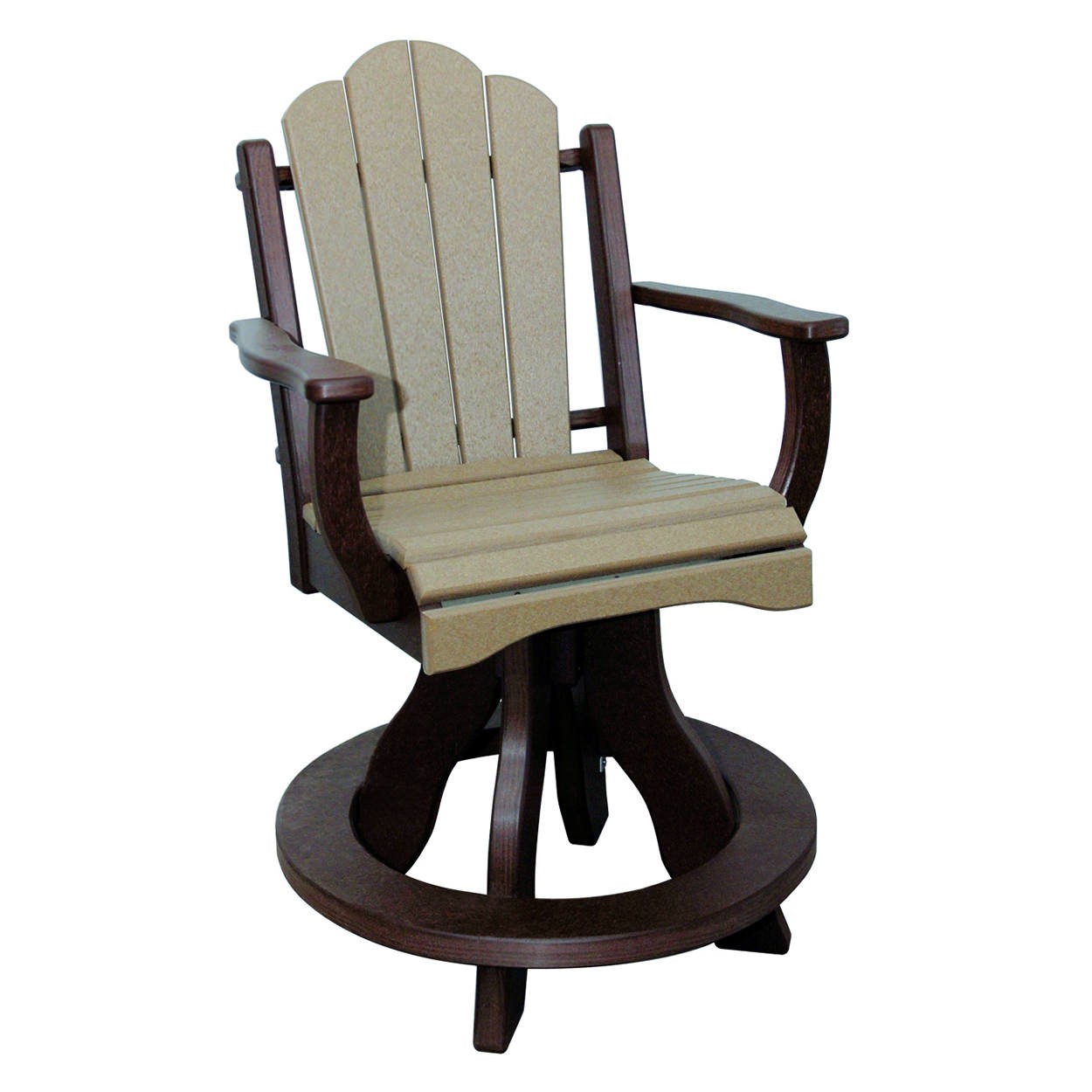 Amish Poly Daisy Counter Swivel Arm Chair - Sold in Pairs