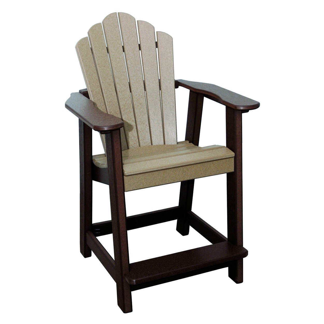 Amish Poly Snuggle-Back Counter Chair - Sold in Pairs
