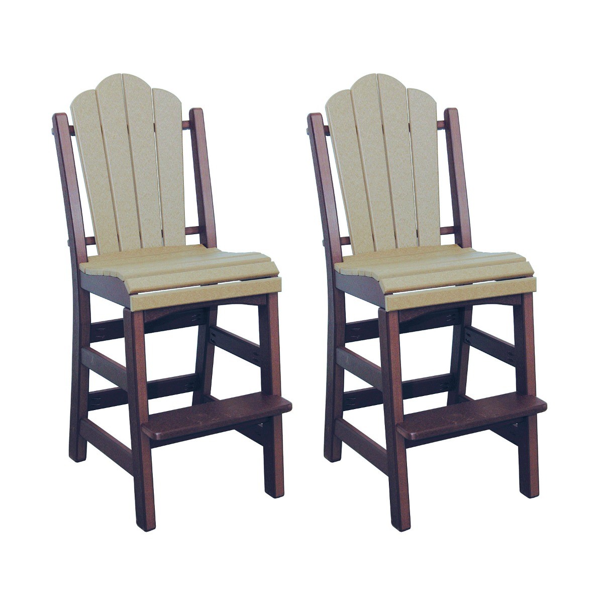 Amish Poly Daisy Bar Side Chair - Sold in Pairs